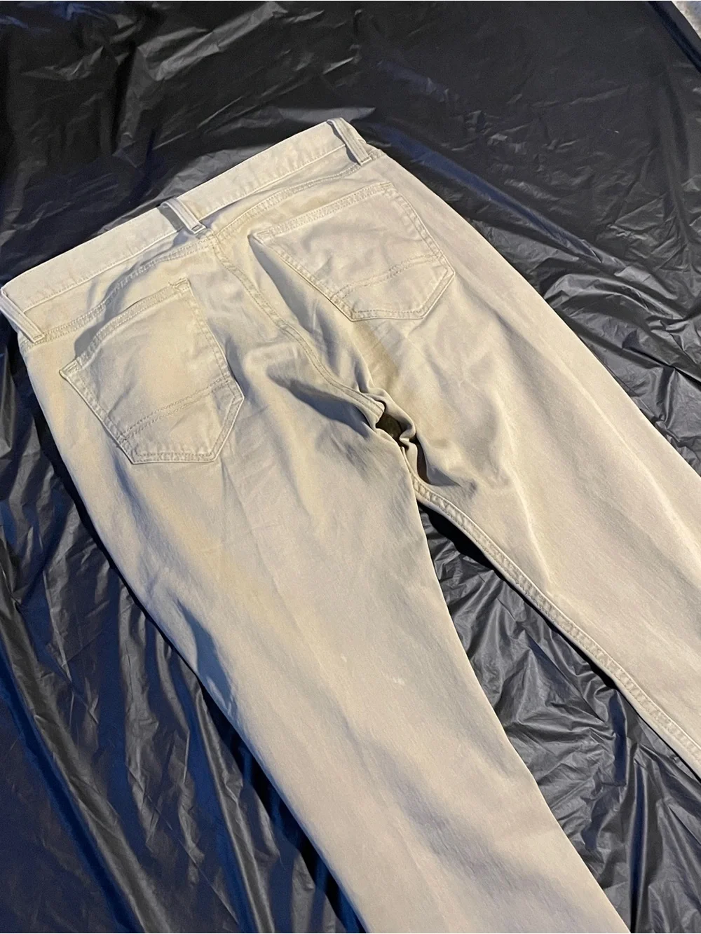 Arizona Jean Co Mens Straight Leg Khaki Pants Tan 32x32